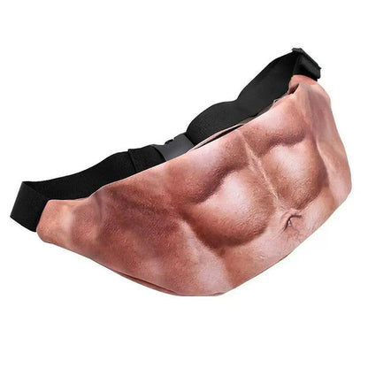 ⏰ 50% OFF Today- Funny Belly Fanny Pack – Realistic Fake Belly Waist Bag