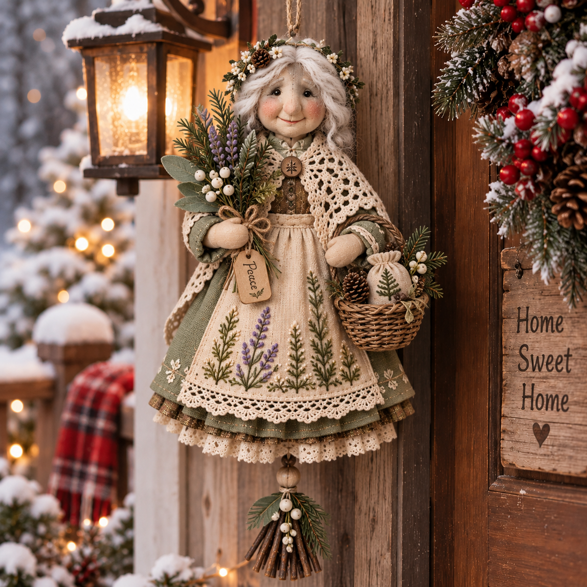 🍀 Handcrafted Lucky Grandma Comfort Doll – A Heartwarming Keepsake to Ease Worries & Bring Cozy Joy Home 🧶