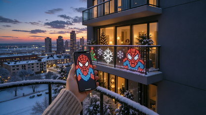 ✨ Save 54%+ FREE SHIPPING | Animated Christmas Curtain Lights – Turn Your Balcony Into a Holiday Show