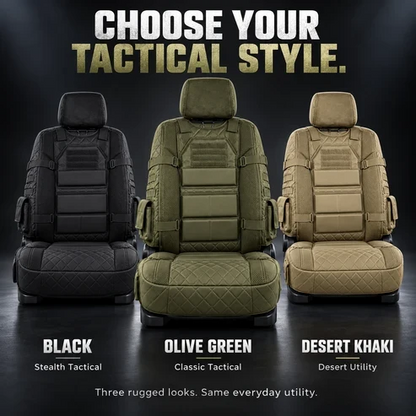 Limited Time 50% OFF | Tactical Truck Seat Cover with Built-In Storage