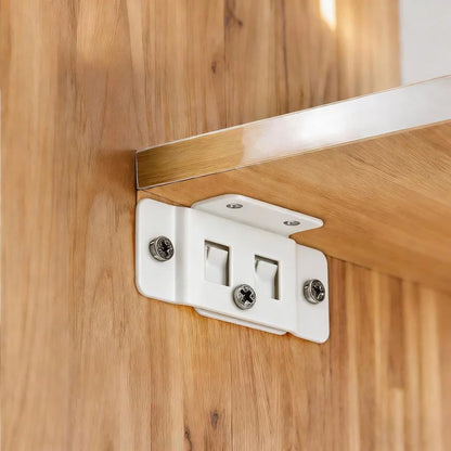 Quick Fitting Furniture Corner Brackets – Heavy Duty Stainless Steel L Shape Joint Fixing Brackets with Screws for Cabinets, Tables & Chairs Repair Kit