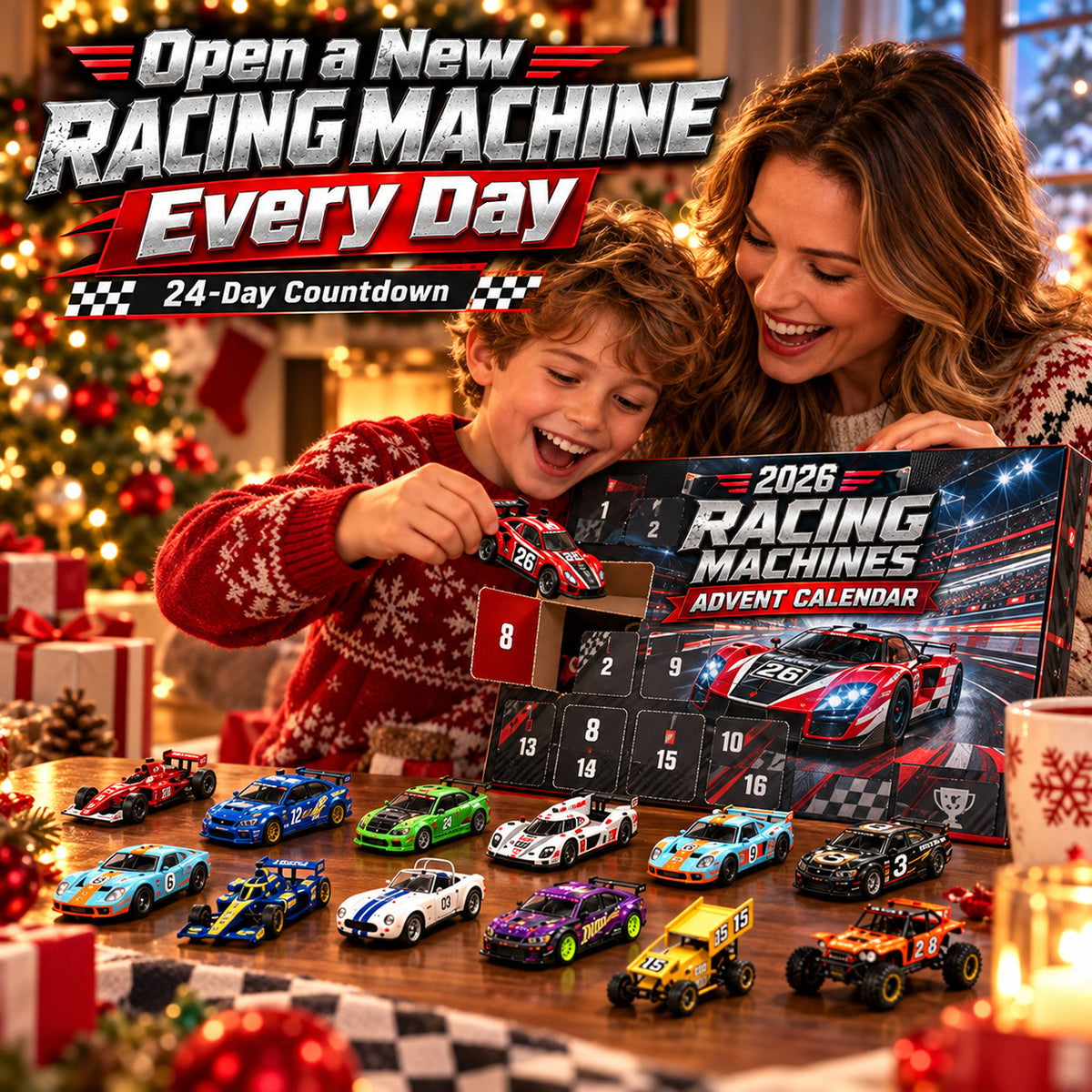 🏁 2026 Racing Machines Advent Calendar – 24 Unique Racers