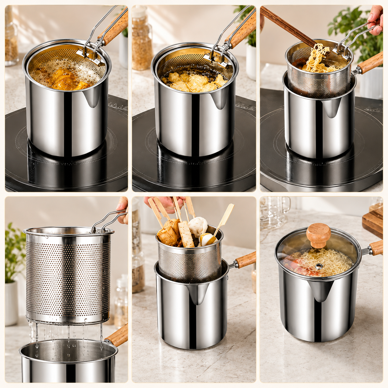 🔥Summer Limited-Time 50% OFF🍟 Personal Mini Deep Fryer Set