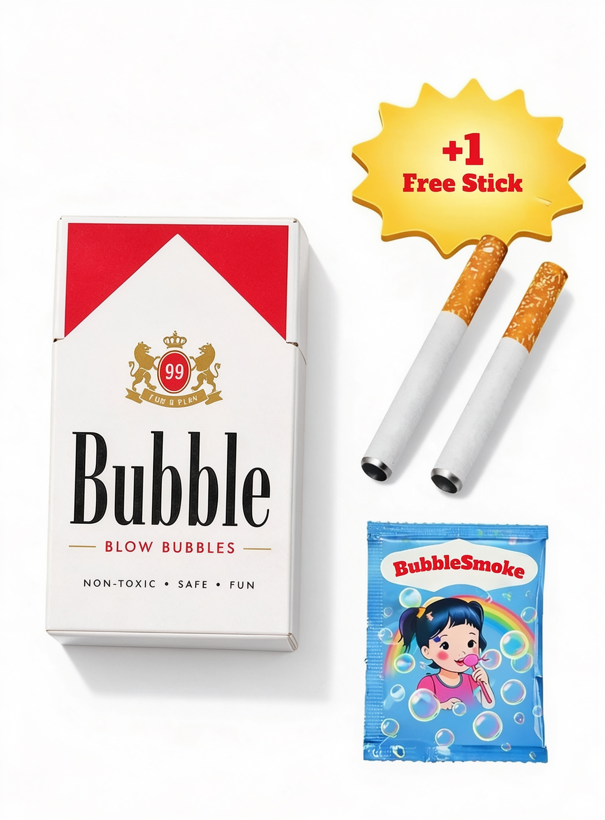 Bubble Smoke-Funny Bubble Blowing Cigarette Prank Toy