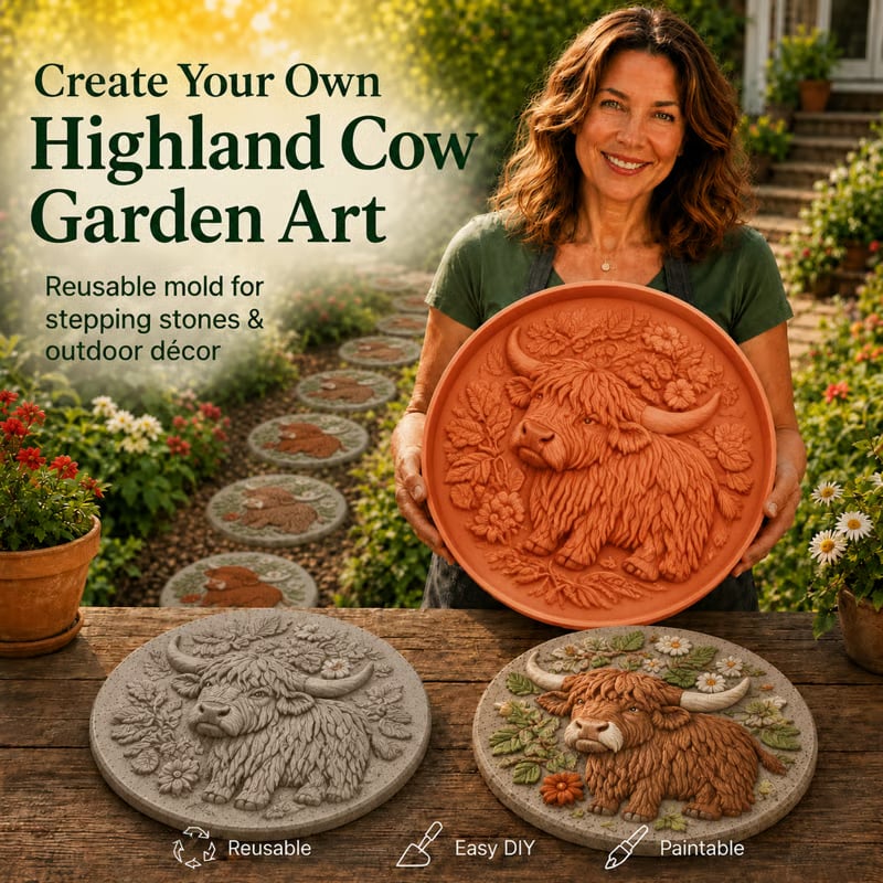 💥 LAST DAY 40% OFF - Reusable Animal-Themed Garden Art Mold – Bring Nature to Life in Your Garden (📦Buy 2 Free Shipping)