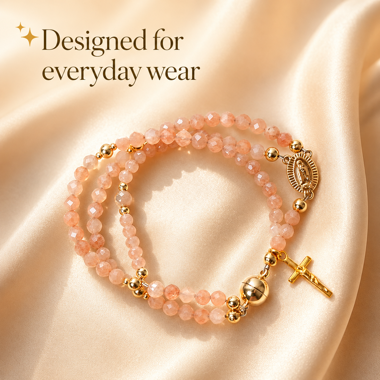 ✨Wear Your Faith Every Day ✝️🙏FaithLine Silver Rosary bracelets📿