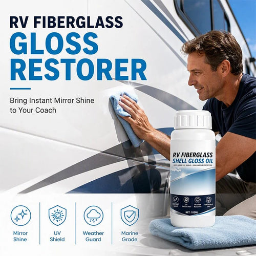 💯 RV Fiberglass Gloss Oil Shine Restorer