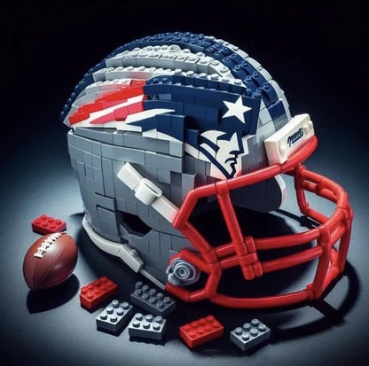 🏈 Building Block Football Helmet – 300+ Piece Collectible Construction Set