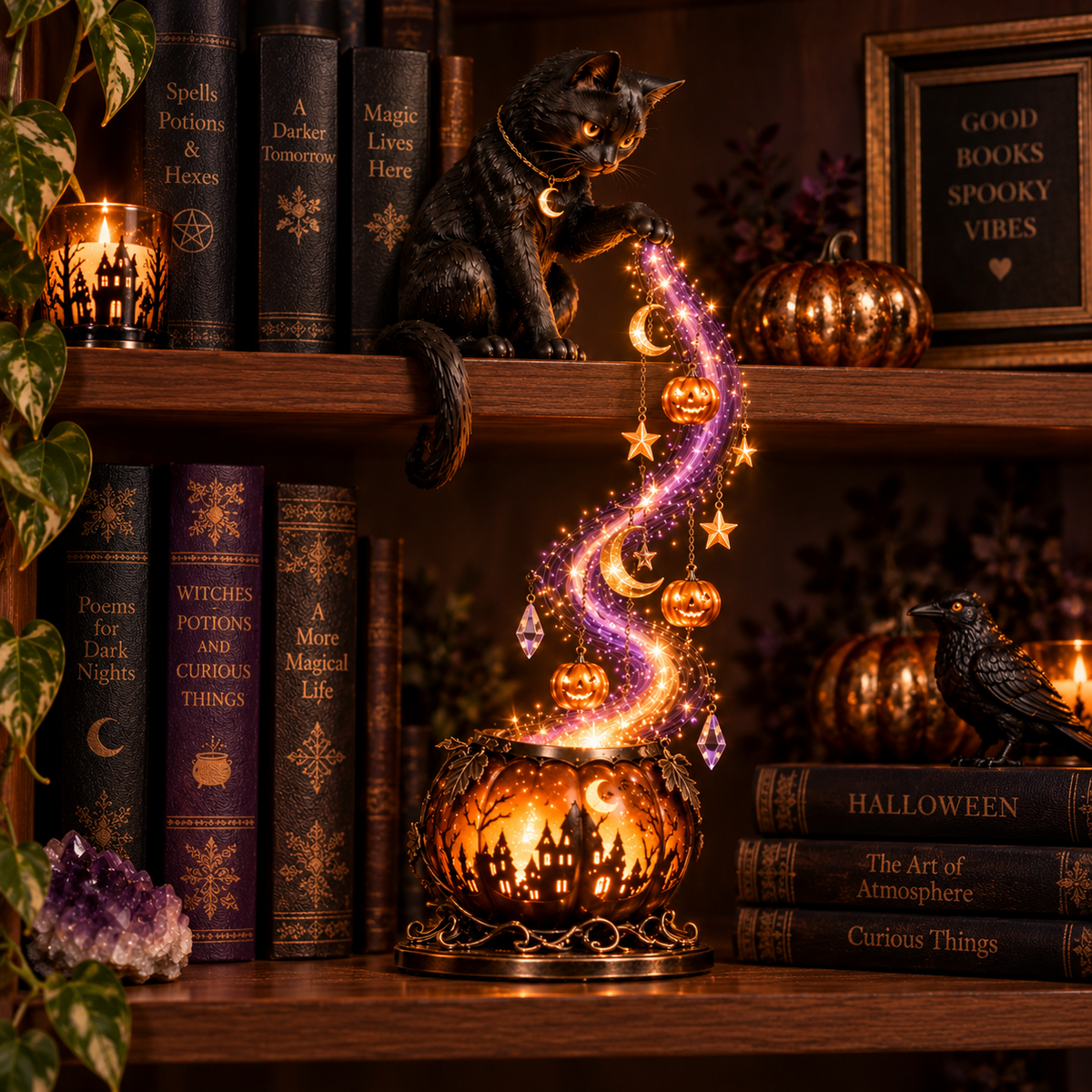 🧙 49% OFF | Witch Cascade Shelf Light – A Magical Glow for Halloween Night ✨
