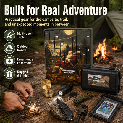 ⏰Limited time free shipping!🎄 2026 Men's Survival Advent Calendar