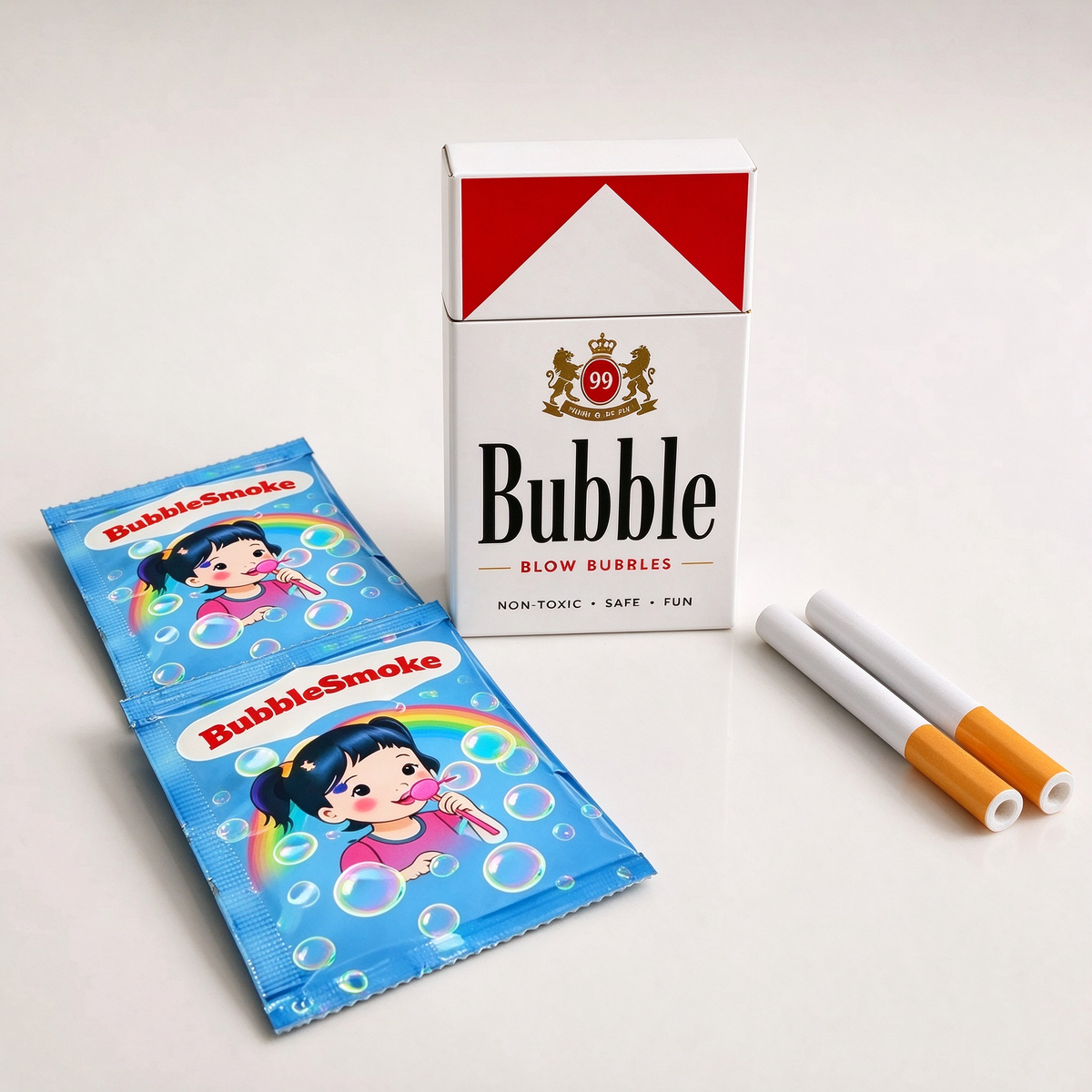 Bubble Smoke-Funny Bubble Blowing Cigarette Prank Toy