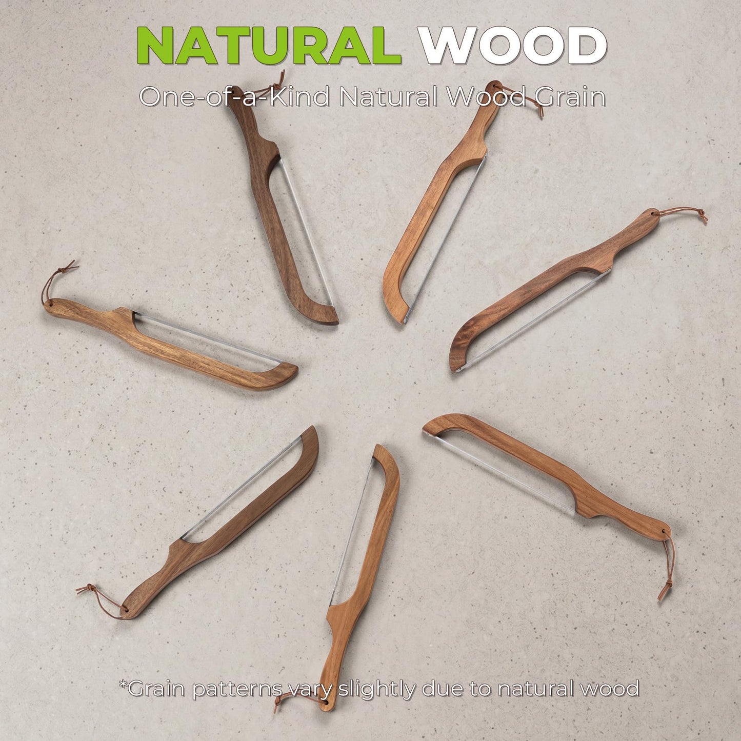 🍞 Premium Wooden Bow Bread Knife for Effortlessly Slicing Homemade Sourdough and Artisan Loaves