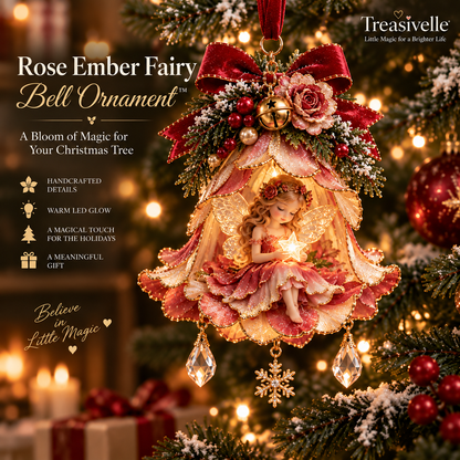 ✨ Enchanted Fairy Bell Christmas Ornament