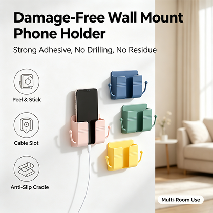 Mobile phone holder mounted on self-adhesive wall, wall-mounted mobile phone holder📱✨
