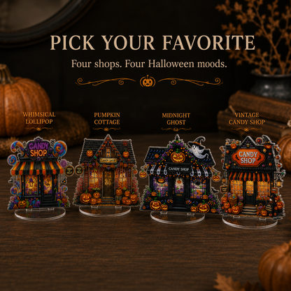 Sparkling Halloween Candy Shop Tabletop Decor Kit