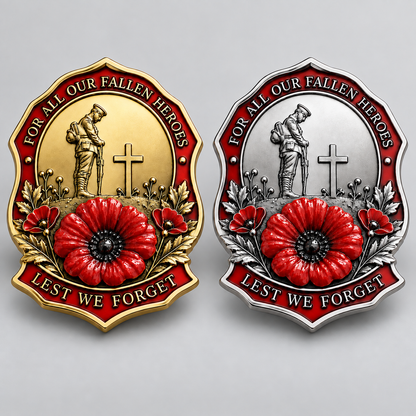 Limited Edition Red Poppy Remembrance Brooch – For All Our Fallen Heroes