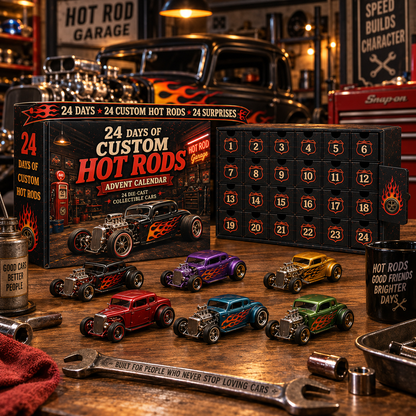 🏁🚗24 Days of American Car Legends Advent Calendar – 24 Die-Cast Collectibles