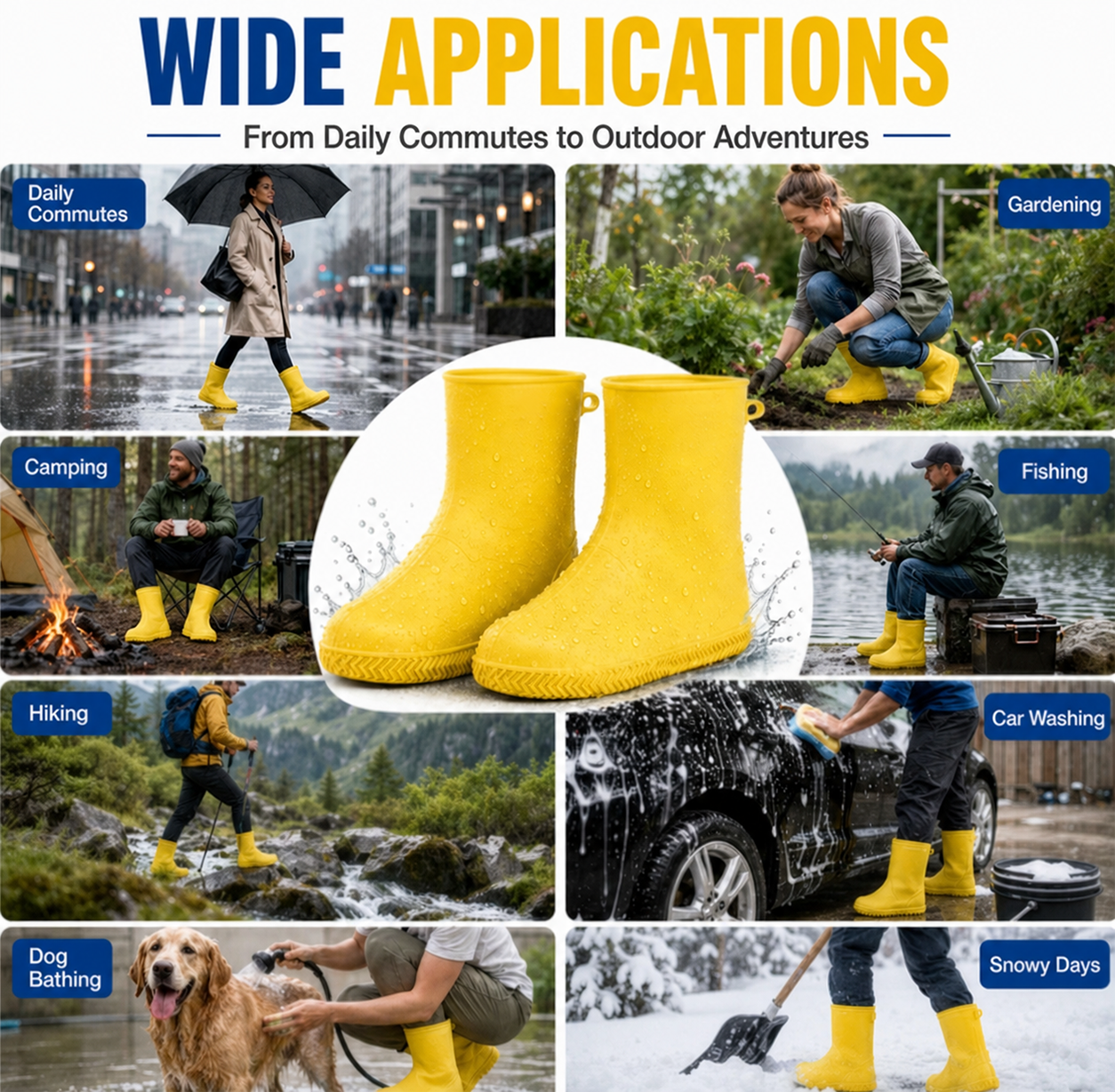 Stop Soaked Sneakers! Heavy-Duty Rain Shoe Covers – Anti-Slip & Fold Into Your Bag 🌧️