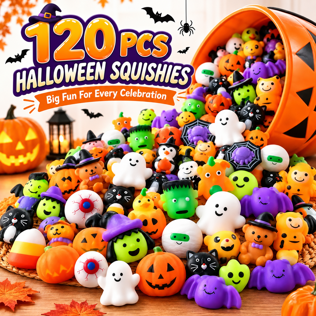 🔥Last Day 50% OFF - 🎃 30PCS Halloween Mochi Squishy Toys