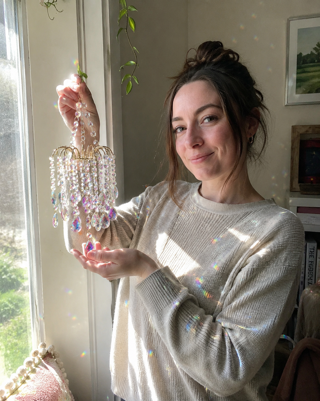 ✨ Rainbow Crystal Sun Catcher – Create Beautiful Light Reflections Anywhere