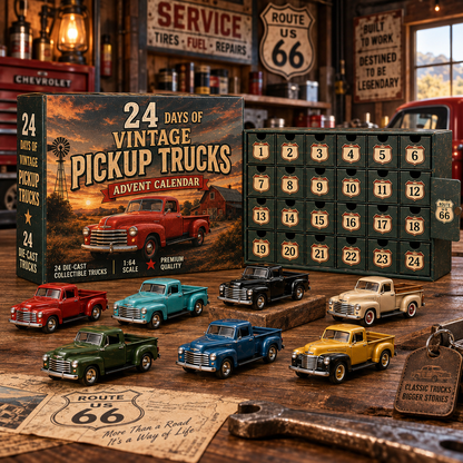 🏁🚗24 Days of American Car Legends Advent Calendar – 24 Die-Cast Collectibles