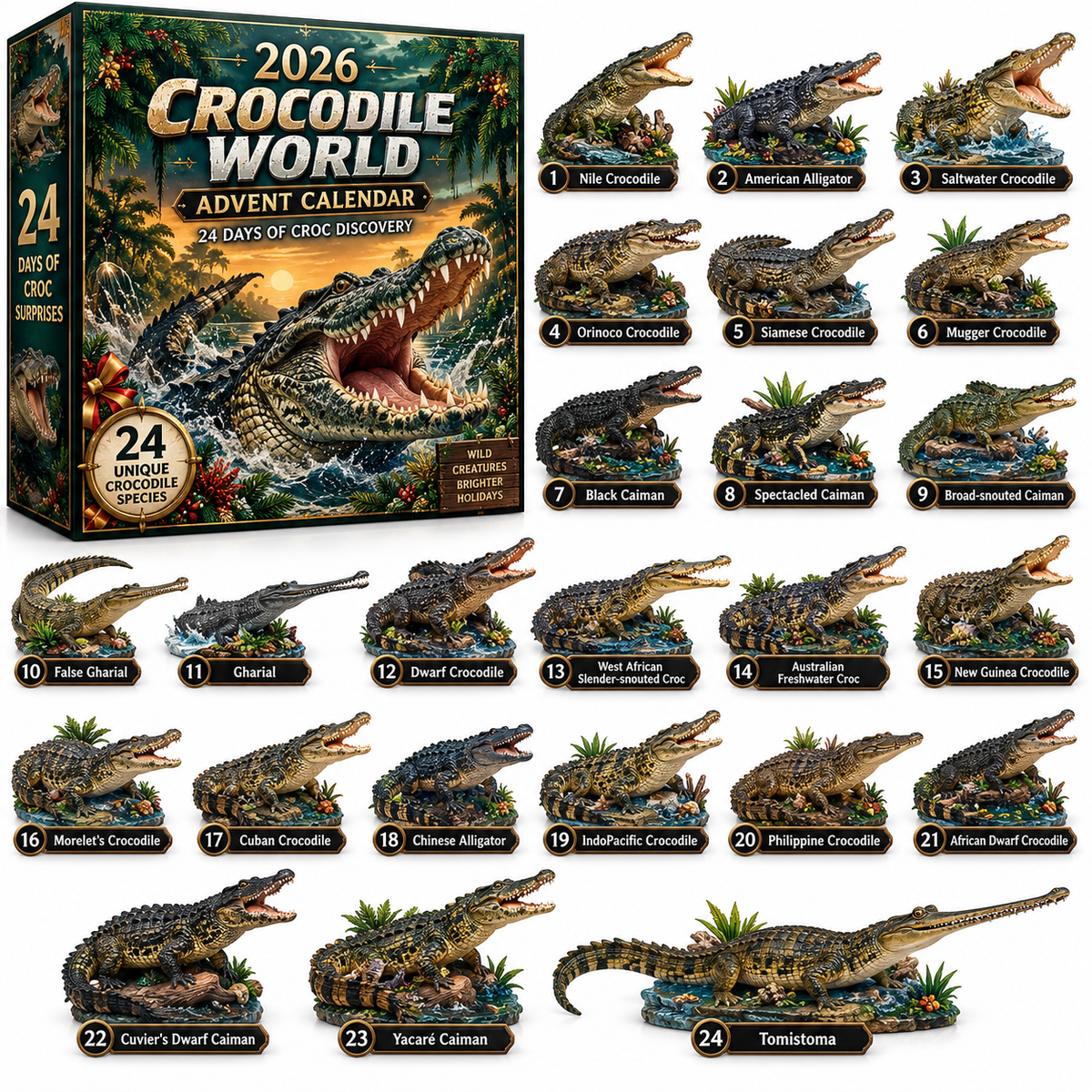 🐊 24 Days. 24 Wild Discoveries-CROCODILE WORLD