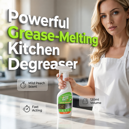 ✨🧽 Heavy-Duty Grease Remover Spray – Fast Kitchen Cleaning with a Sweet Peach Scent
