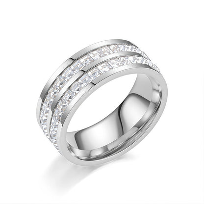 💍Rotating Crystal Ring, Relieves Anxiety, Symbolizes Vows & Luck, Waterproof & Fade-Resistant