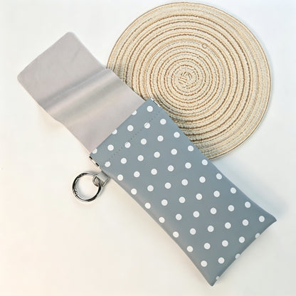 Soft PU Leather Sunglasses Pouch Elastic Opening Eyeglasses Bag