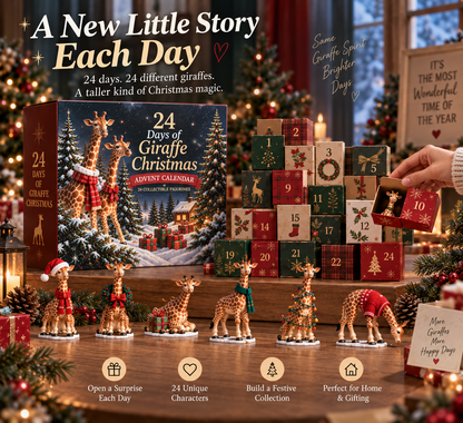 🦒 24 Days of Giraffe Christmas — 24 Unique Holiday Characters