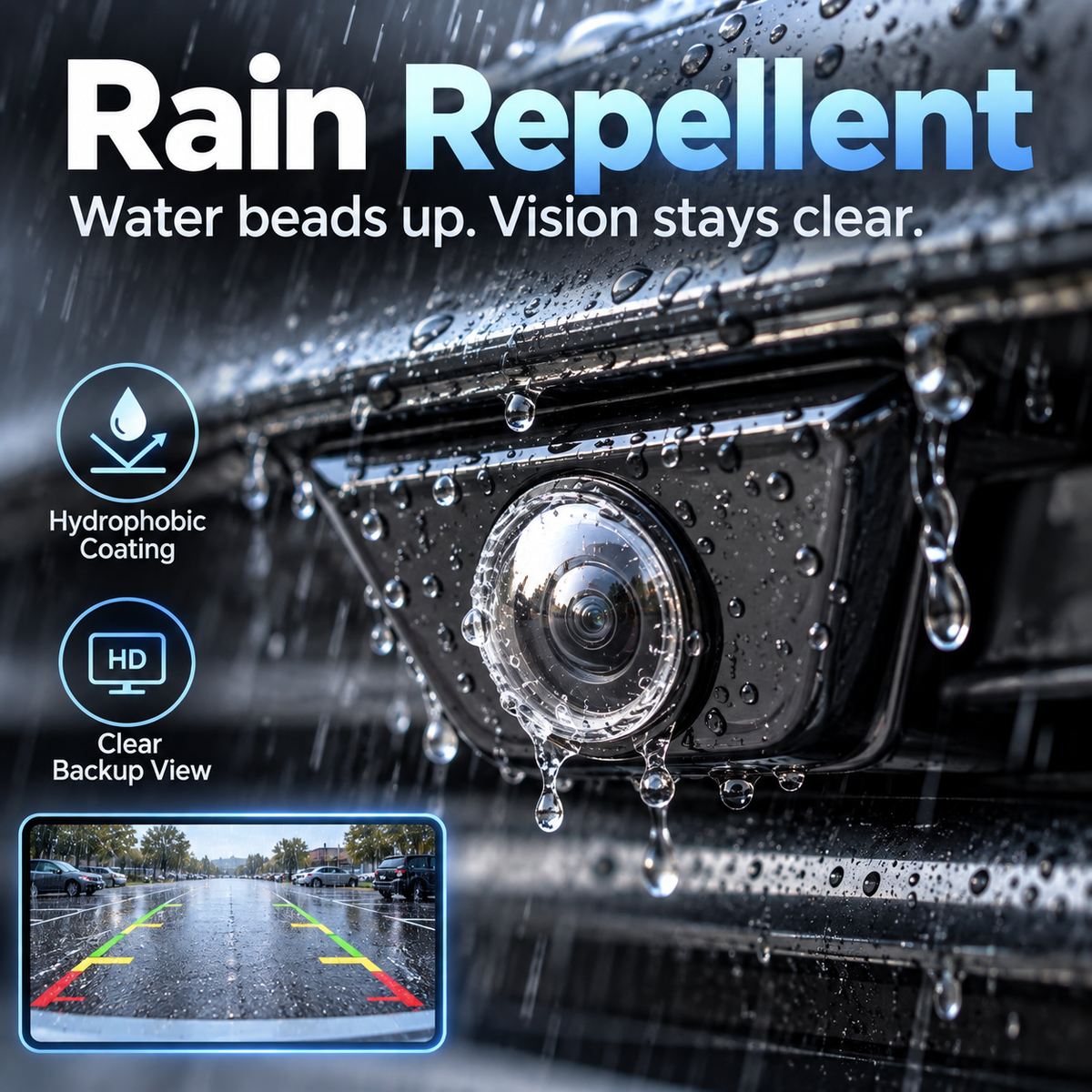 Anti-Rain & Scratch Car Camera Film (4-Pack) 💧🚘