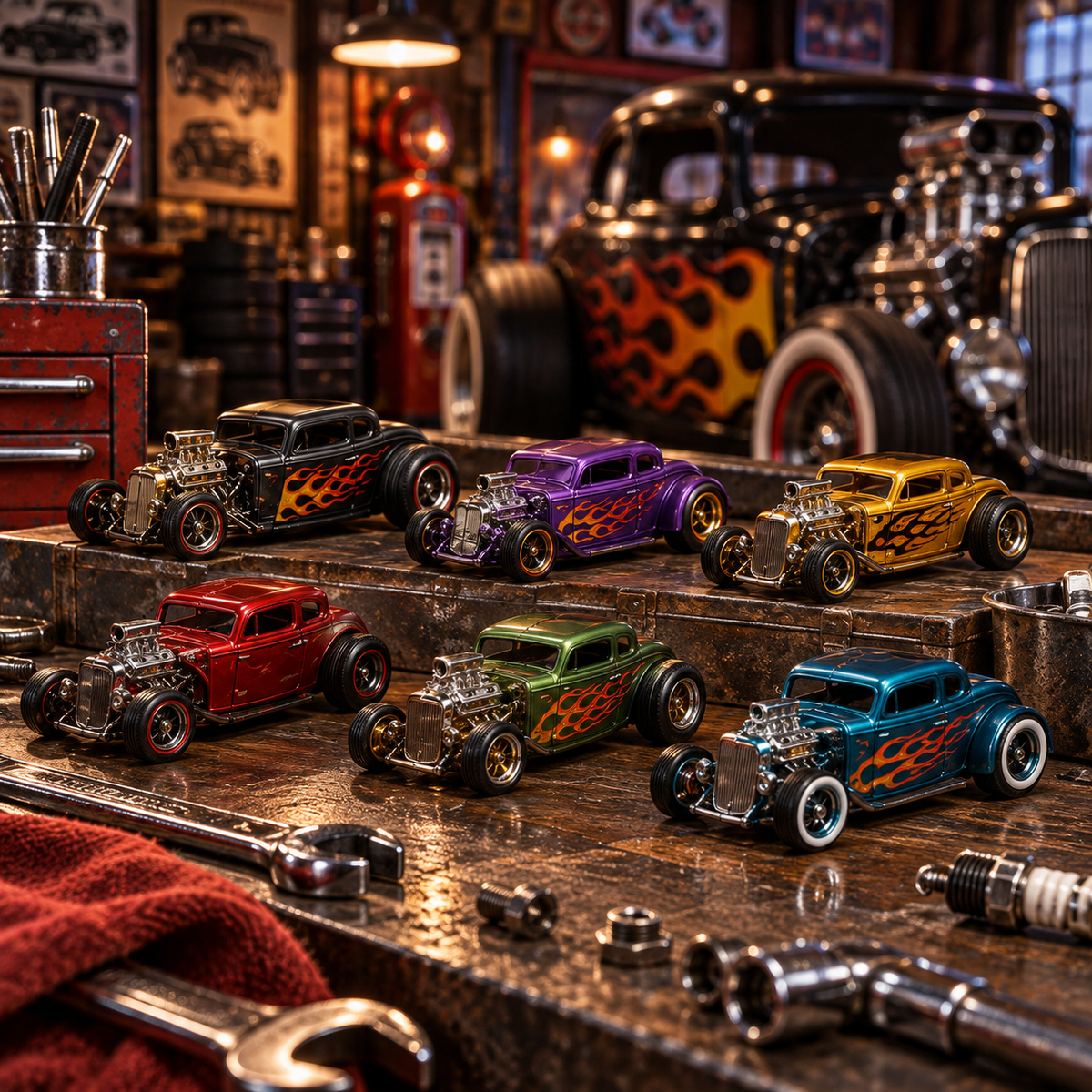 🏁🚗24 Days of American Car Legends Advent Calendar – 24 Die-Cast Collectibles