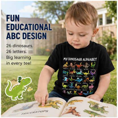Kids Dinosaur Alphabet Tee🦖