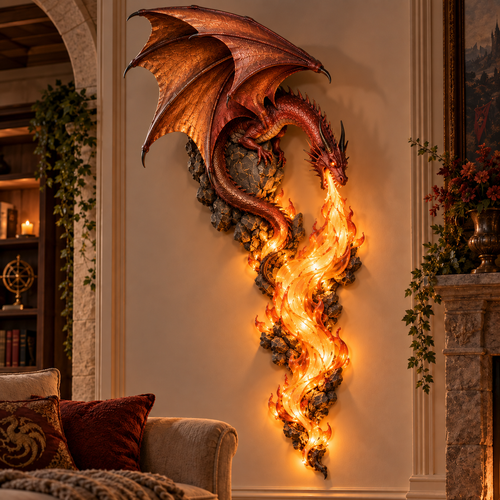 🐉2027 Dragonfire Guardian™ Wall Sconce – A Legendary Flame Awakens On Your Wall 🔥