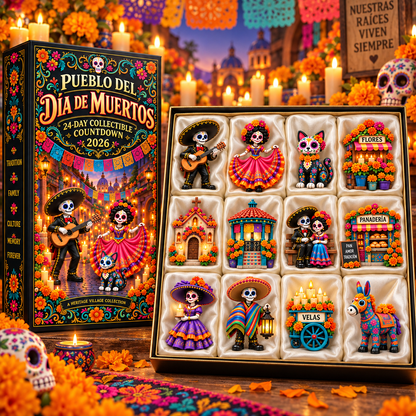 Pueblo del Día de Muertos 2026 – 24-Day Miniature Countdown