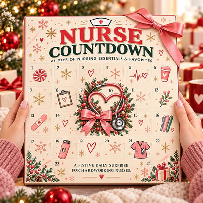 ❤️ CareHero™ 24-Day Advent Calendar – Heartfelt Holiday Countdown Gift for Nurses