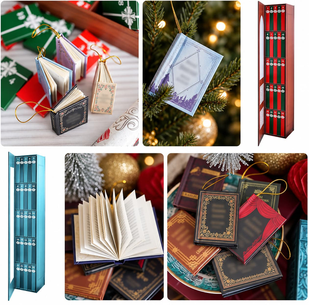 2026 Mini Book Ornament Advent Calendar A Christmas Countdown Made for Book Lovers 📚🎄