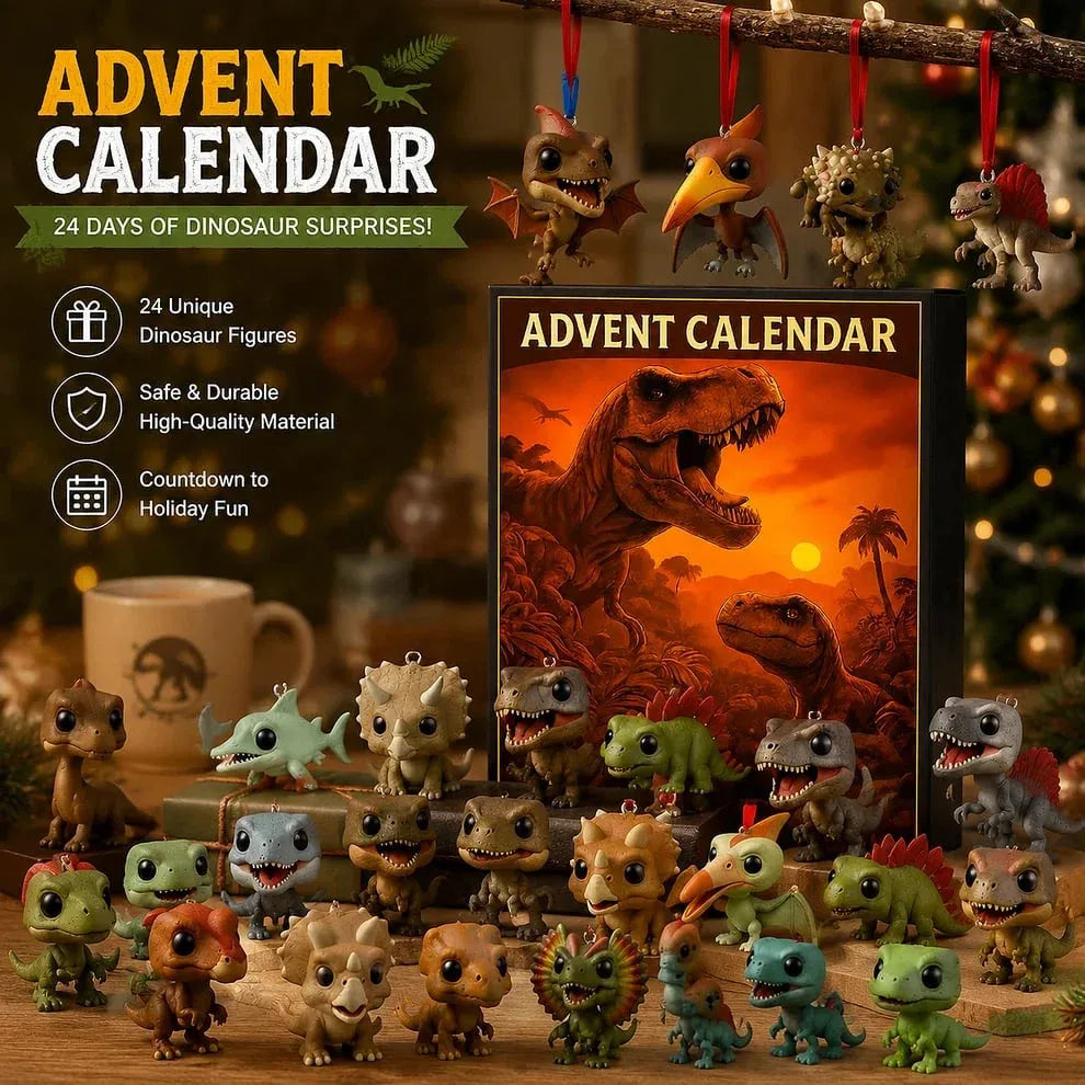 🦖Dinosaur Advent Calendar, 24‐Day Christmas Countdown Calendar