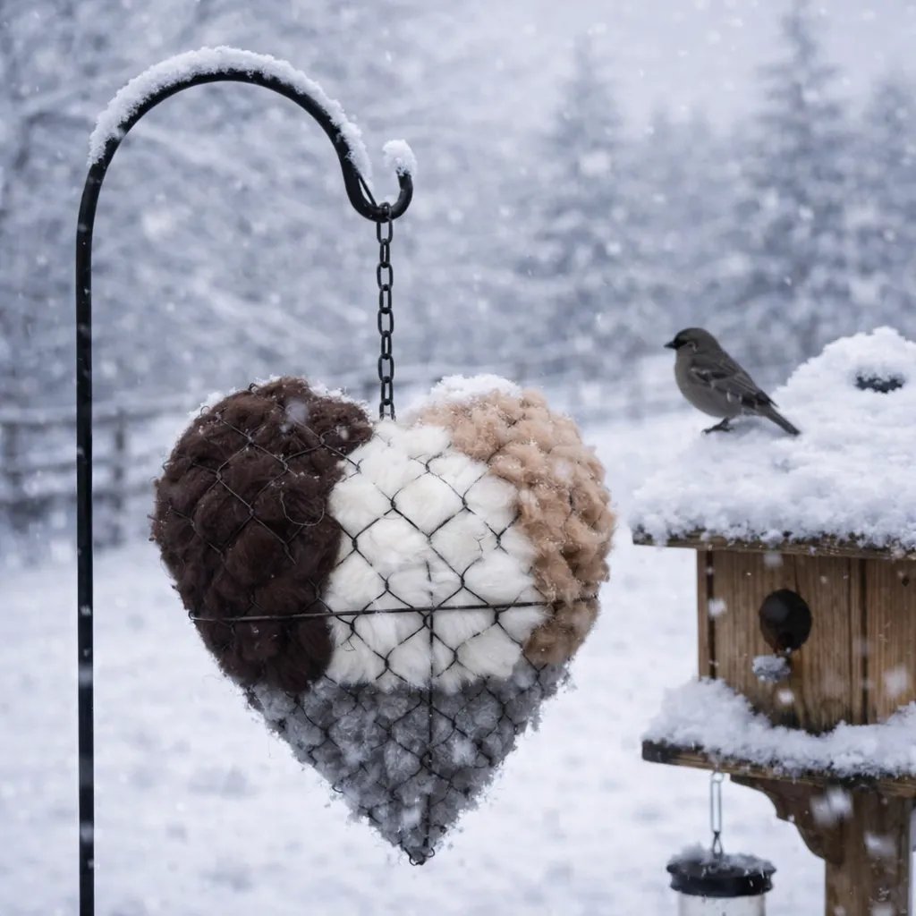 2026 HOT SALE 49%OFF🕊️Handmade Alpaca Fiber Bird Nesting Heart 💕