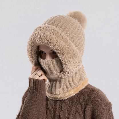 ✨ Cozy White Knit Beanie for Women Fall Winter Warmth ❄️