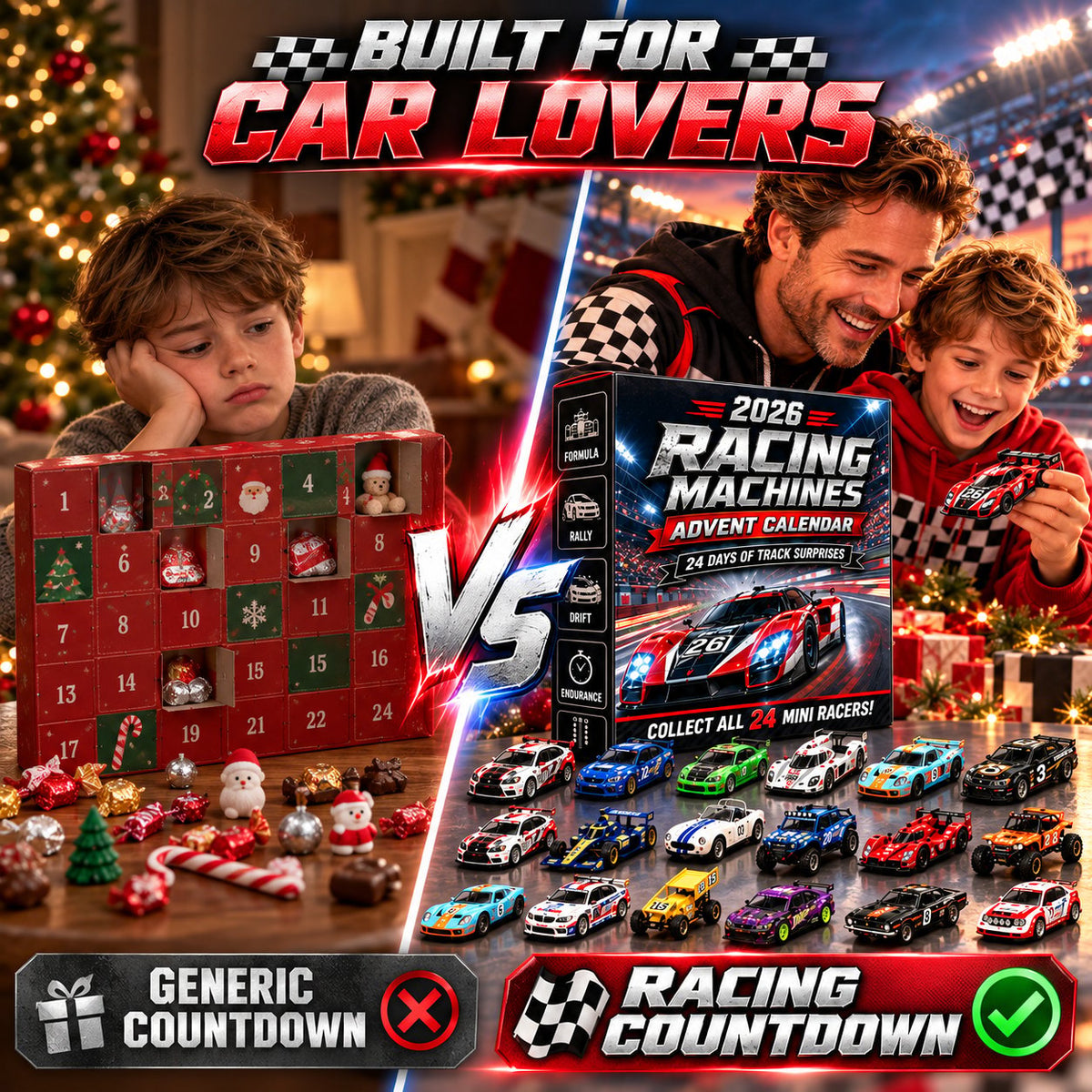 🏁 2026 Racing Machines Advent Calendar – 24 Unique Racers