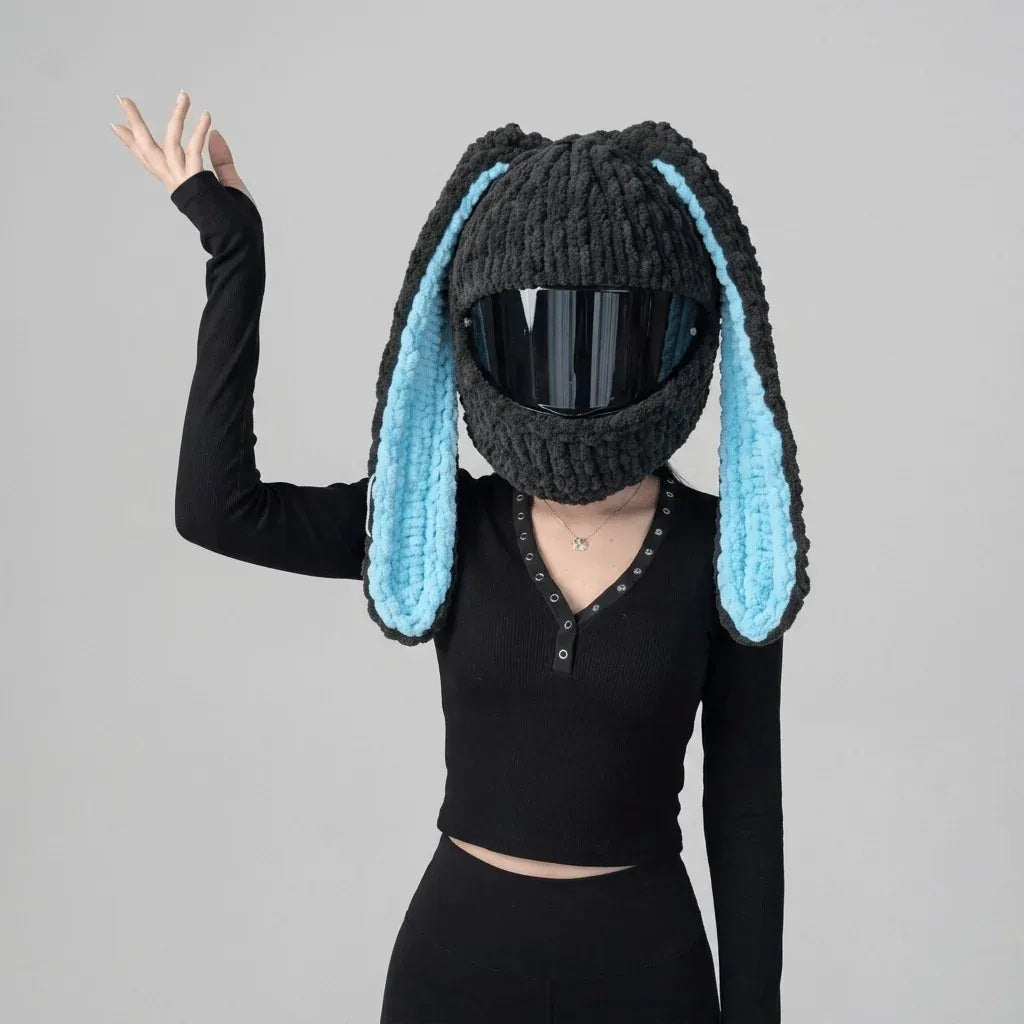 🏍Handmade Helmet Cover |Cute Knit Helmet Topper forMotorcycle & Bike Helmets