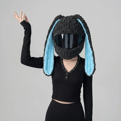 🏍Handmade Helmet Cover |Cute Knit Helmet Topper forMotorcycle & Bike Helmets