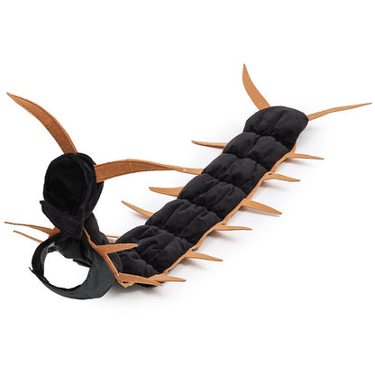 😺Halloween Cat Centipede Costume – Funny 3D Padded Creepy Crawler Outfit for Cats