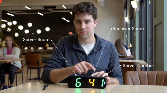 🎾 Smart Pickleball Scoreboard – Wristband-Controlled, Double-Sided LED Display
