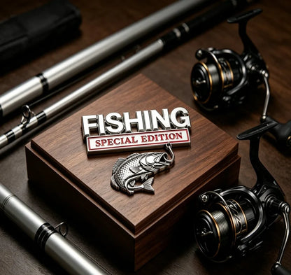 🎣 Fishing Special Edition Premium 3D Metal Vehicle Emblem Badge