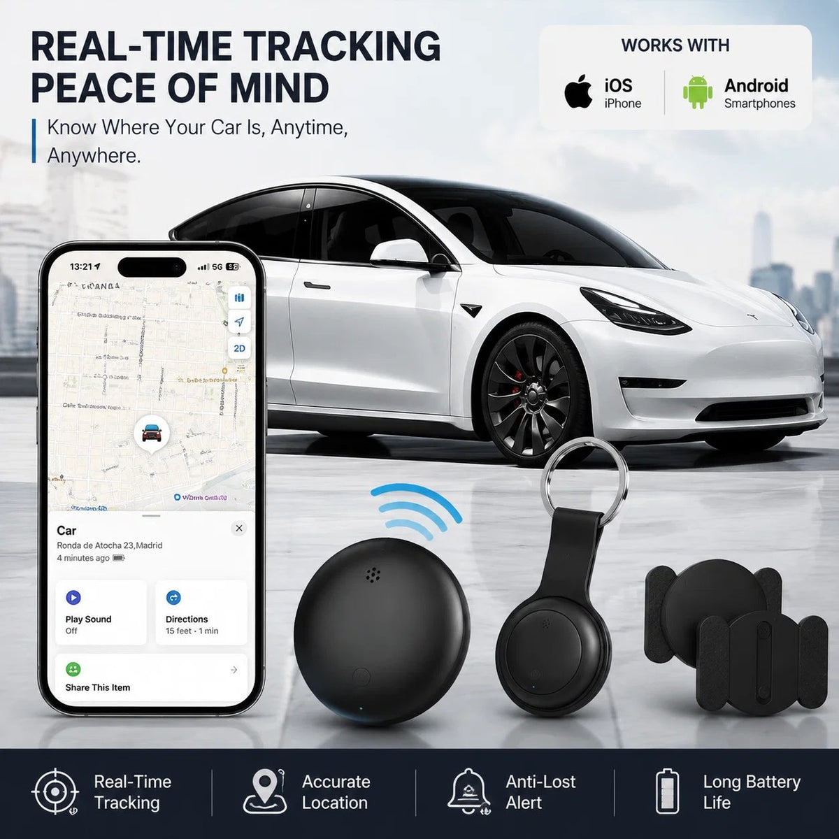 🚗 Limited Time 49% OFF | Smart GPS Tracker With Magnetic Case – Real-Time Vehicle Tracking For iPhone & Android