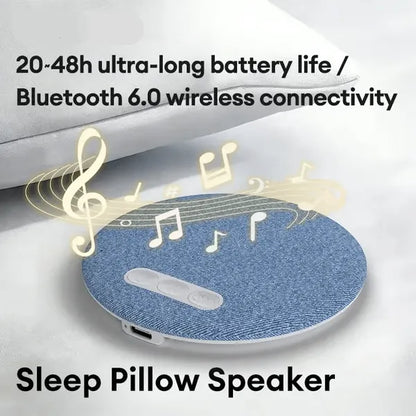 🔥🔥  S1 Ultra-Thin Bluetooth Pillow Speaker with Bluetooth 6.0 - Bone Conduction Technology