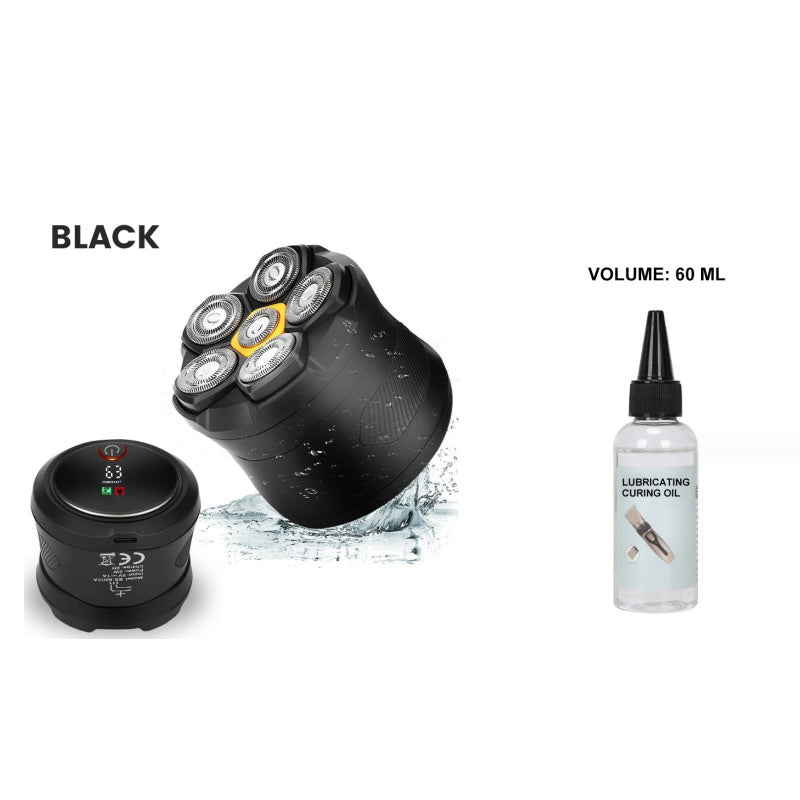 6D Waterproof Head Shaver Kit for Bald Men
