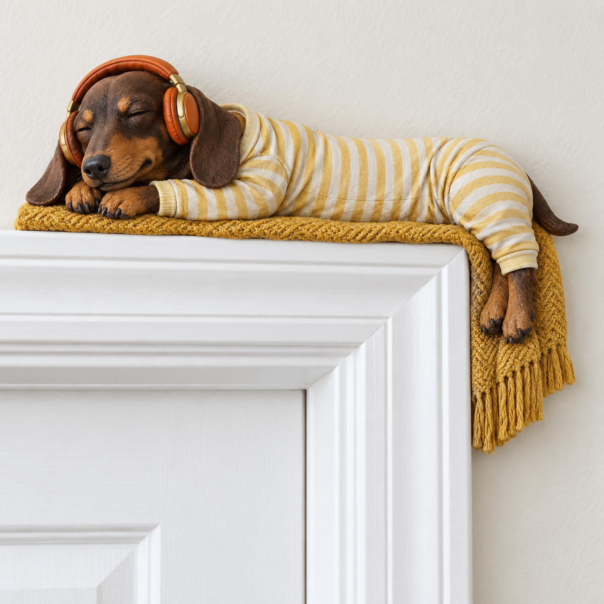🐕Sleeping Dachshund Door Topper
